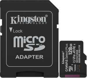Флеш карта microSDXC 128GB Kingston SDCS3/128GB Canvas Select Plus + adapter