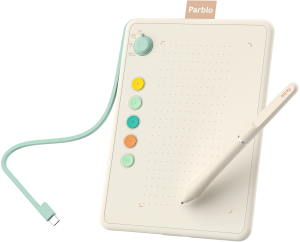 Графический планшет Parblo Ninos Q USB Type-C кремовый