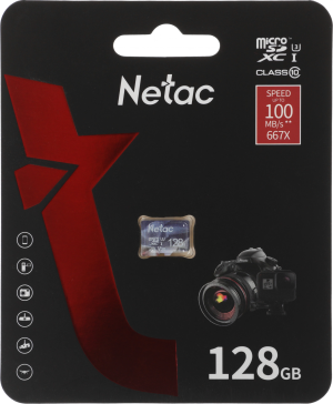 Флеш карта microSDXC 128GB Netac P500 Ultra w/o adapter