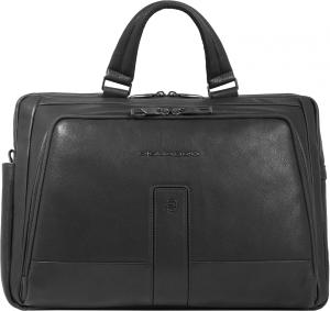 Деловая сумка Piquadro Carl CA6025S129/N с отделением для ноутбука черный натур.кожа