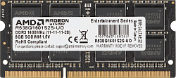 Память DDR3 8GB 1600MHz AMD R538G1601S2S-UO OEM PC3-12800 CL11 SO-DIMM 204-pin 1.5В dual rank OEM