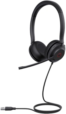 Гарнитура проводная Yealink UH35 Dual UC черный