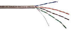 Кабель информационный Lanmaster TWT-5EUTP-LSZH кат.5E UTP 4 пары 24AWG LSZH внутренний 305м белый
