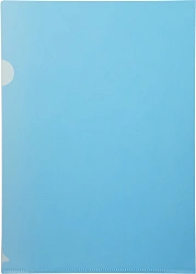 Папка-уголок Бюрократ -EE310/1BLU A4 пластик 0.15мм синий