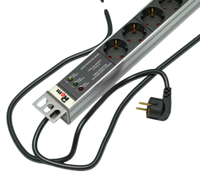 Блок распределения питания Rem R-16-7S-FI-440-3 гор.размещ. 7xSchuko базовые 16A Schuko 3м