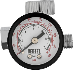 Регулятор давления для компрессоров Denzel K1500 1500л/мин черный