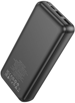 Мобильный аккумулятор Hoco J123A Element 20000mAh 2A 2xUSB-A черный