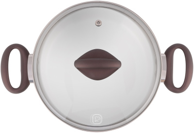 Кастрюля Rondell Tierno RDS-1593 4.8л. d=24см (с крышкой) стальной