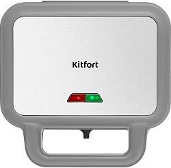 Вафельница Kitfort КТ-5605 900Вт серый/серебристый