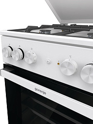 Плита Комбинированная Gorenje GK5A42WF-B белый (металлическая крышка) реш.чугун