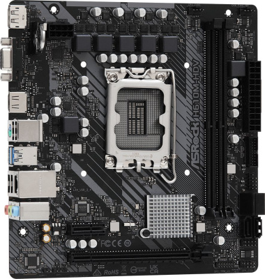 Материнская плата Asrock H610M-HDV Soc-1700 Intel H610 2xDDR4 mATX AC`97 8ch(7.1) GbLAN+VGA+HDMI+DP