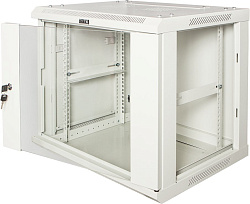 Шкаф коммутационный Lanmaster (TWT-CBWPG-15U-6X6-GY) настенный 15U 600x600мм пер.дв.стекл задн.дв.стал.лист 2 бок.пан. 60кг серый 500мм 33кг 768мм IP20 металл