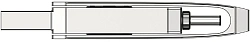Флеш Диск Netac 64GB U782C NT03U782C-064G-32PN USB3.0 серебристый