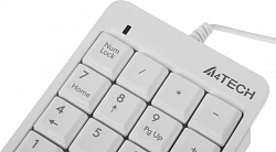 Числовой блок A4Tech Fstyler FK13P белый USB slim для ноутбука (FK13P WHITE)