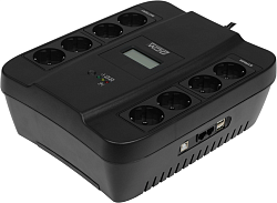 Источник бесперебойного питания Powercom Spider SPD-750U LCD USB 450Вт 750ВА черный