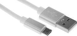 Кабель Cactus CS-USB.A.USB.MICRO-1 USB (m)-micro USB (m) 1м белый блистер