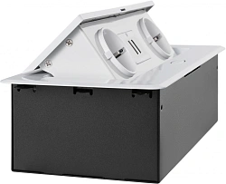Розетка Cactus CS-SOCKET-EU/USBA-WH для столешницы 26.5x11.8x6.5см белый