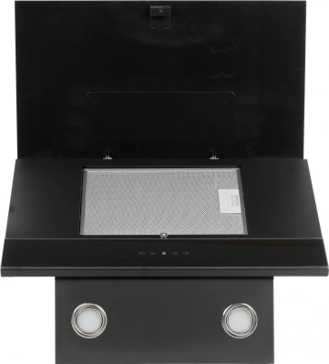 Вытяжка каминная Elikor Жемчуг 60П-700-Е4Д антрацит/черное стекло управление: сенсорное (1 мотор)