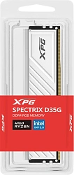 Память DDR4 8GB 3600MHz A-Data AX4U36008G18I-SWHD35G XPG Spectrix D35G RGB RTL Gaming PC4-28800 CL18 DIMM 288-pin 1.35В dual rank с радиатором Ret