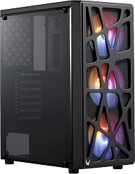 Корпус Formula Mana черный без БП ATX 4x120mm 2xUSB2.0 1xUSB3.0 audio bott PSU
