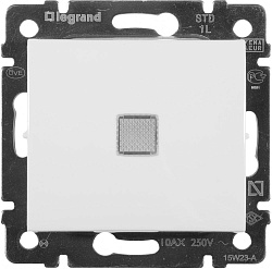 Выключатель Legrand Valena скрыт. 1кл. с подсветкой IP20 белый (774410)