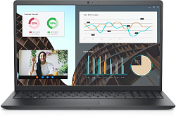 Ноутбук Dell Vostro 3530 Core i3 1305U 8Gb SSD512Gb Intel UHD Graphics 15.6" WVA FHD (1920x1080) Linux Ubuntu black WiFi BT Cam (3530-3640)