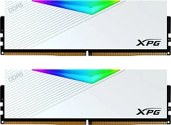 Память DDR5 2x16GB 6400MHz A-Data AX5U6400C3216G-DCLARWH XPG Lancer RGB RTL Gaming PC5-51200 CL32 DIMM 288-pin 1.35В kit dual rank с радиатором Ret