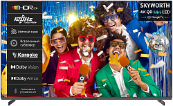 Телевизор LED Skyworth 55" 55X85G QD-Mini LED Magic Sound Karaoke TV Frameless черный/черный 4K Ultra HD 120Hz MEMC DVB-T DVB-T2 DVB-C DVB-S DVB-S2 USB WiFi Smart TV