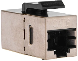 Адаптер Rexant 02-0109 проходн. Keystone RJ45 кат.6 серый