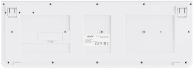 Клавиатура + мышь Acer OCC401 клав:белый мышь:белый USB беспроводная (ZL.ACCCC.017)