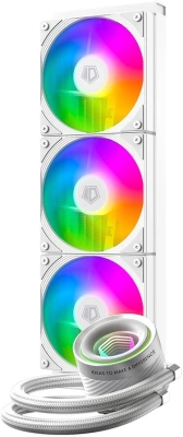 Система водяного охлаждения ID-Cooling FX360 Inf ARGB Soc-AM5/AM4/1200/1700/1851 белый 4-pin 27.2dB Al+Cu 350W Ret (FX360 INF WHITE)