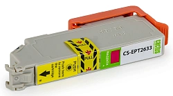 Картридж струйный Cactus CS-EPT2633 26XL пурпурный (12.4мл) для Epson Expression Home XP-600/605/700/800 с чипом