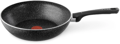 Сковорода ВОК (WOK) Tefal Brut 04220628 круглая 28см ручка несъемная (без крышки) черный (9100049056)