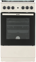 Плита Газовая Gorenje GG5A21BEF бежевый (стеклянная крышка) реш.чугун