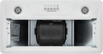 Вытяжка встраиваемая Krona Luisa 600 White PB белый управление: кнопочное (1 мотор)