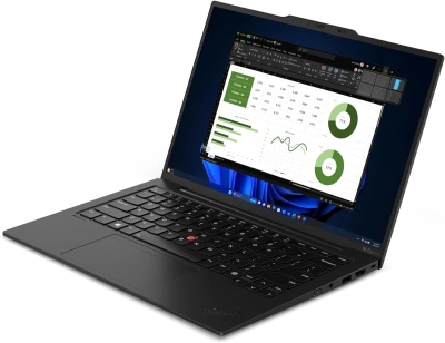 Ноутбук Lenovo ThinkPad X1 Carbon G12 Core Ultra 7 155U 32Gb SSD1Tb Intel Graphics 14" IPS WUXGA (1920x1200) Windows 11 Pro 64 black WiFi BT Cam (21KDS07C00)