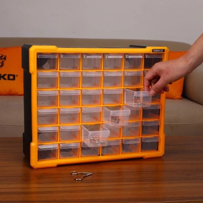 Органайзер Deko RDKPS 19л 36отд. серый/оранжевый (083-3400)