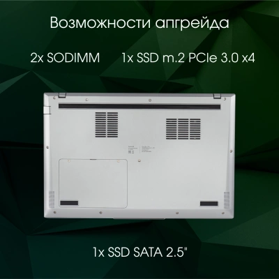 Ноутбук Digma Pro Fortis M Core i7 1355U 16Gb SSD512Gb Intel UHD Graphics 15.6" IPS FHD (1920x1080) Windows 11 Pro grey WiFi BT Cam 4250mAh (DN15P7-ADXW05)