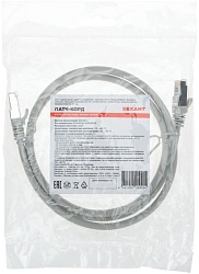 Патч-корд Rexant 02-0390-1 S/FTP RJ-45 вил. кат.6A 1м серый LSZH