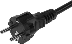 Шнур питания Lanmaster LAN-PP19/SH-3.0-BK C19-Schuko проводник.:3x1.5мм2 3м 220В 16А черный
