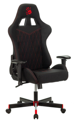 Кресло игровое A4Tech Bloody GC-850 черный ромбик крестов.