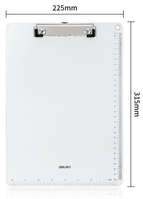 Папка-планшет Deli 64504 A4 металл серебристый