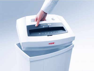 Шредер HSM Securio C14-3,9 (секр.Р-2) ленты 14лист. 20лтр. скрепки скобы пл.карты