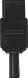 Вилка Lanmaster LAN-IEC-320-C13 (упак.:1шт) 1м черный