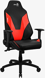 Кресло игровое Aerocool Admiral черный/красный сиденье черный экокожа с подголов. крестов. нейлон
