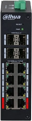 Коммутатор Dahua DH-HS4412-8ET-120 (L2) 8x100Мбит/с 4x1Гбит/с 4SFP 8PoE 120W управляемый