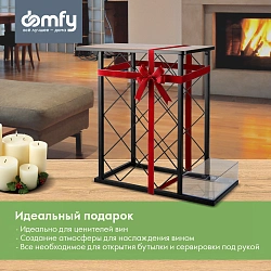 Стойка Domfy DHC-WR10583 для вина 39.2x21x41.3см черный/коричневый