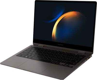 Ноутбук Samsung Galaxy book 3 360 NP730 Core i7 1360P 16Gb SSD512Gb Intel Iris Xe graphics 13.3" AMOLED Touch FHD (1920x1080) Windows 11 Home graphite WiFi BT Cam (NP730QFG-KA4IT)