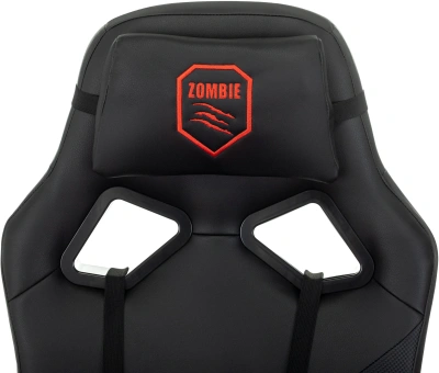 Кресло игровое Zombie 300 черный эко.кожа крестов. пластик пластик черный