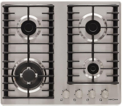 Газовая варочная поверхность Krona Hagel 60 IX W нержавеющая сталь